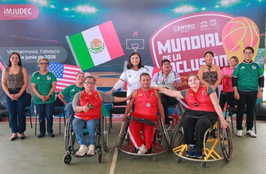 Premia Yolanda Osuna a atletas del “Mundial por la Inclusión” Torneo de Basquetbol sobre Silla de Ruedas