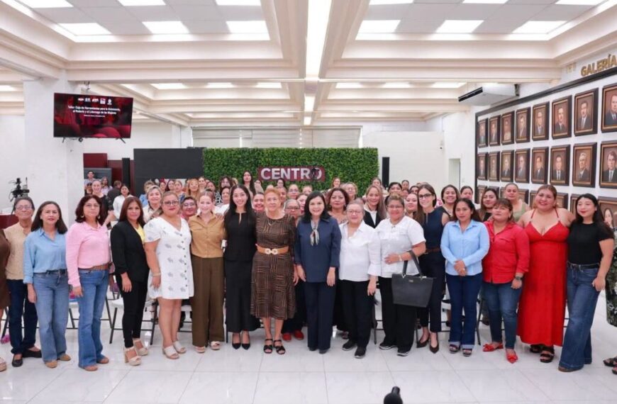 Destaca Yolanda Osuna mayor participación de las mujeres en decisiones públicas de Centro