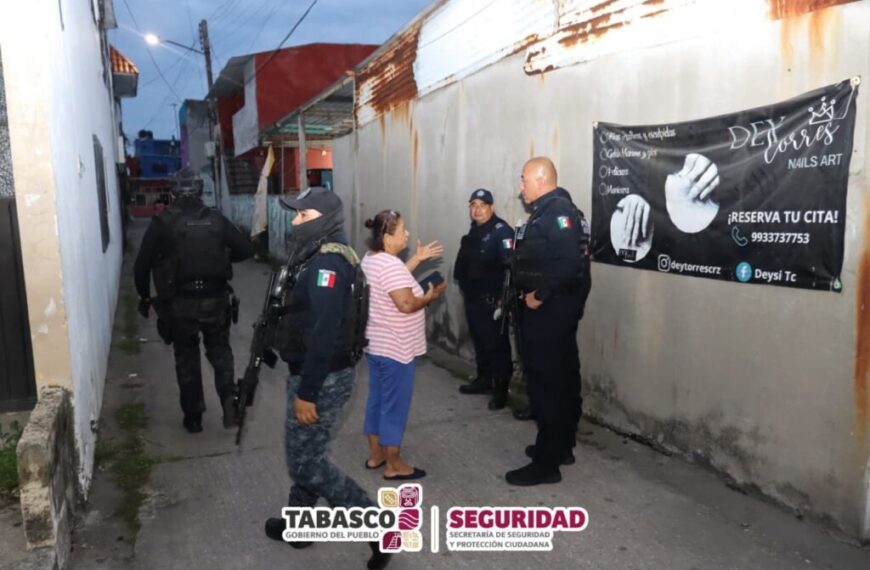 Mantiene activo FIRT Olmeca Operativo ‘Tabasco Seguro’