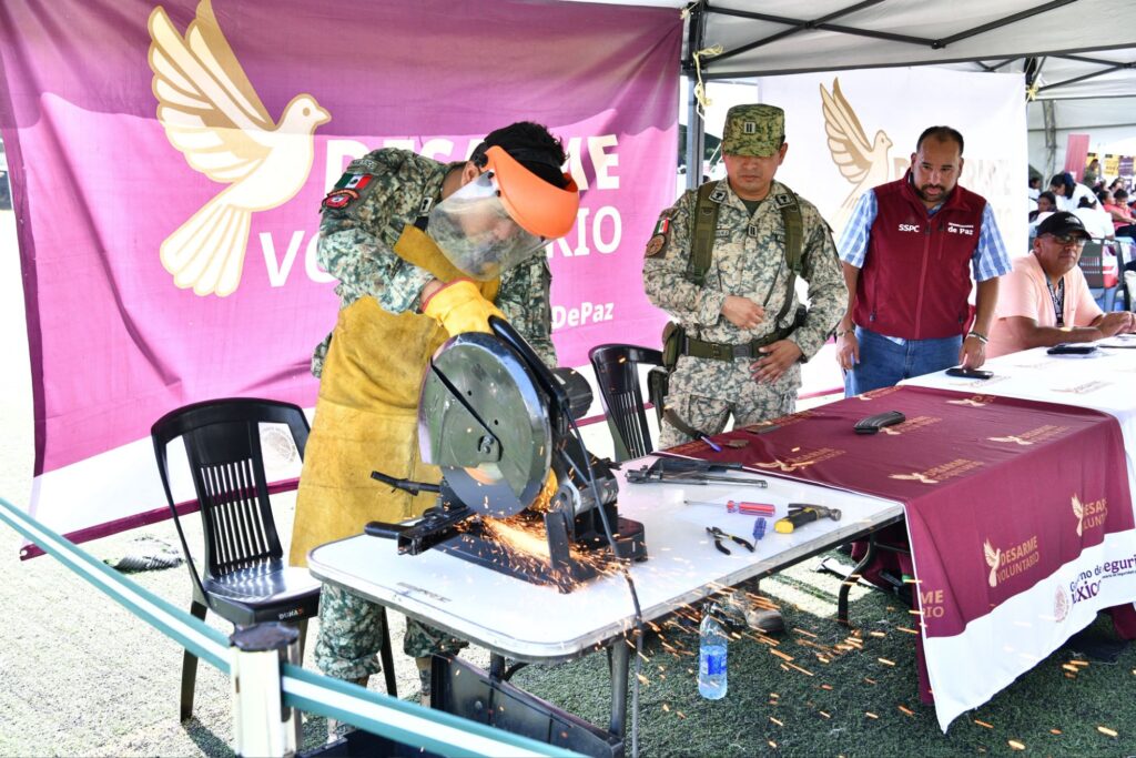 Avanzan acciones para sacar armas de circulación; instalarán Módulo de Desarme Voluntario en fraccionamiento Casas Geo del 23 al 26…