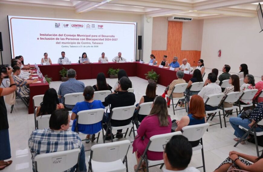 Instalan en Centro un Consejo Municipal para el Desarrollo de Personas con Discapacidad