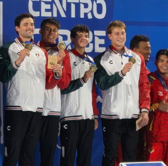 México domina la primera jornada de natación en Santo Domingo 2026 con nueve medallas y dos récords de la justa