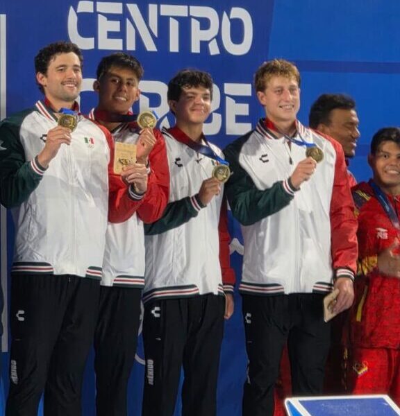 México domina la primera jornada de natación en Santo Domingo 2026 con nueve medallas y dos récords de la justa