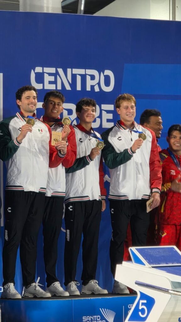 México domina la primera jornada de natación en Santo Domingo 2026 con nueve medallas y dos récords de la justa
