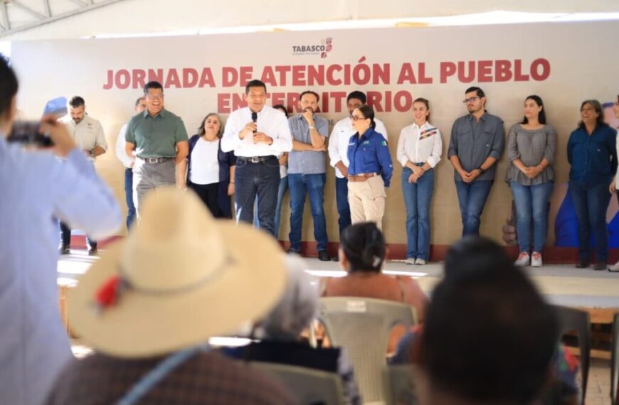 Javier May fortalece la transformación desde el territorio con atención directa y obras para el bienestar de las familias tabasqueñas