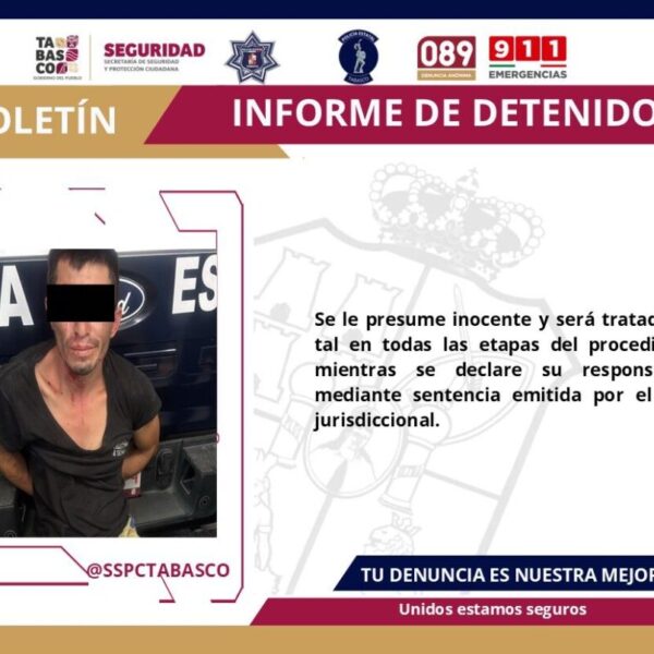 Detiene la SSPC a presunto responsable de robos a tiendas de conveniencia