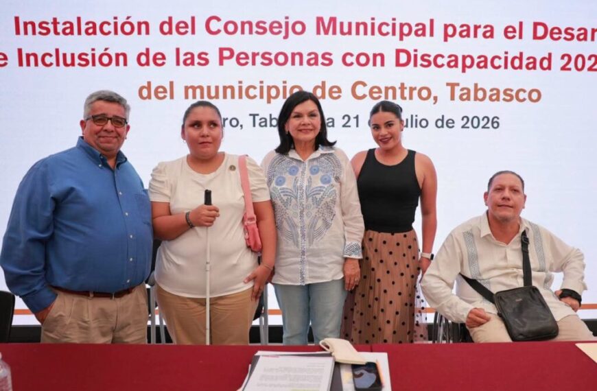 Instalan Consejo Municipal para el Desarrollo y la Inclusión de Personas con Discapacidad de Centro