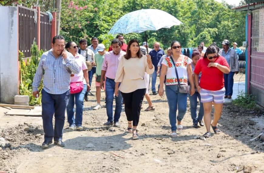 Realiza supervisión de diversas obras la alcaldesa de Huimanguillo