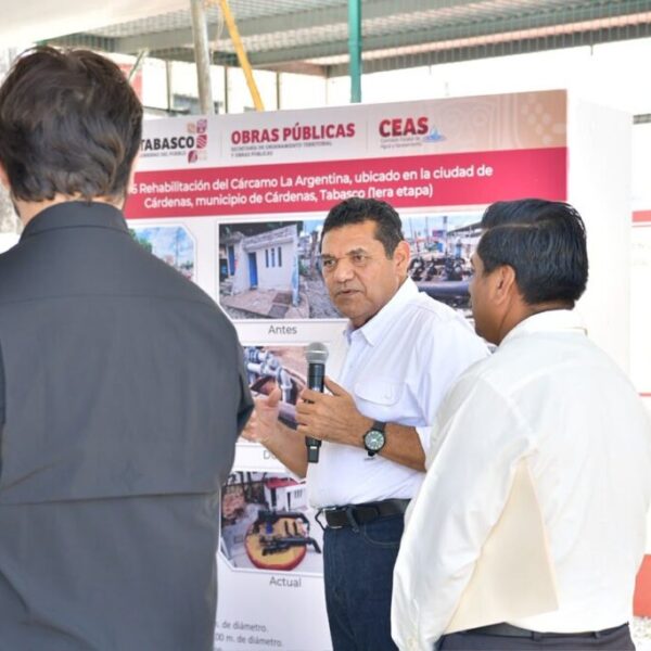 Anuncia Javier May rehabilitación este año de red de aguas residuales en ciudad de Cárdenas