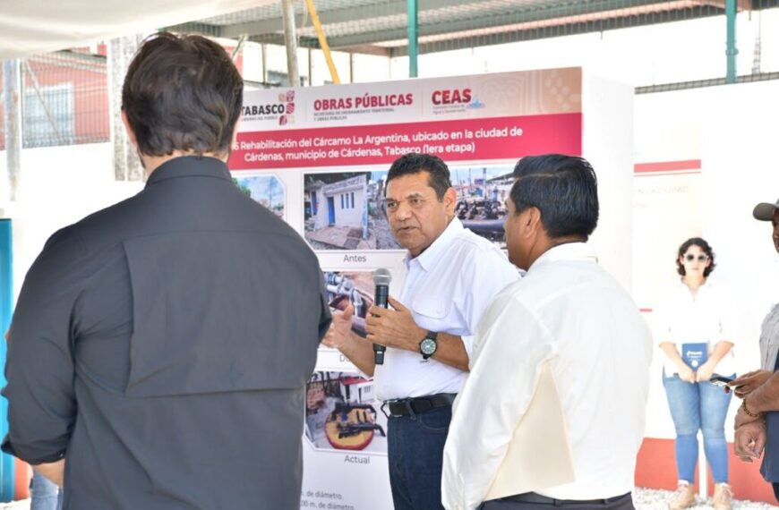 Anuncia Javier May rehabilitación este año de red de aguas residuales en ciudad de Cárdenas