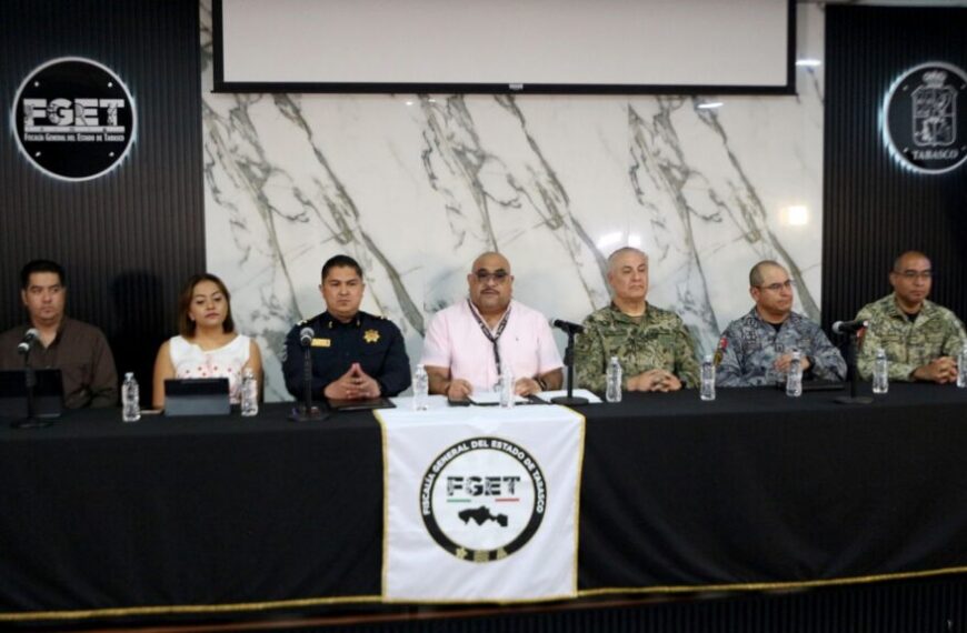 Más de 2,500 detenciones durante el primer semestre de 2026 como resultado de la estrategia de seguridad en Tabasco