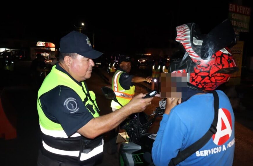 Refuerza SSPC acciones preventivas en Tabasco: Aplica PEC ‘Operativo Alcoholímetro’