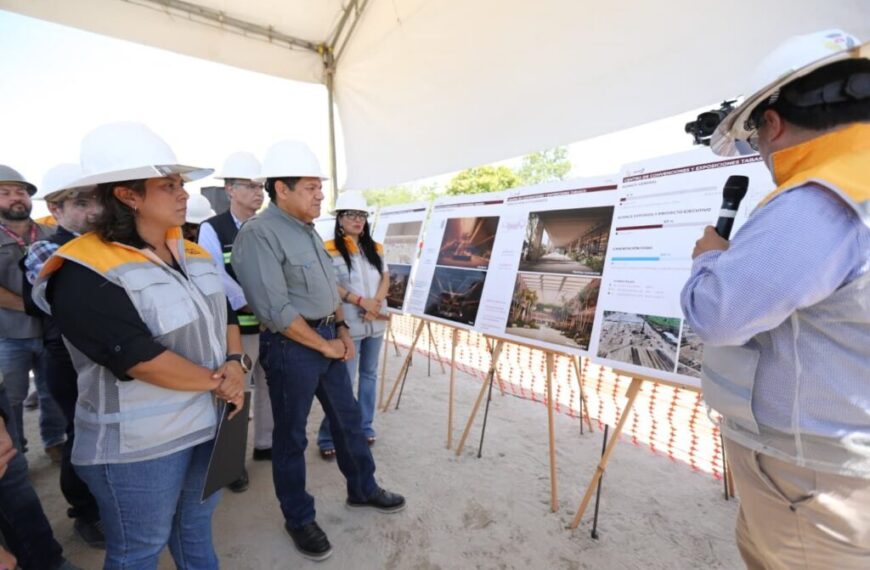 Supervisa Gobernador Javier May avances del nuevo Centro de Convenciones