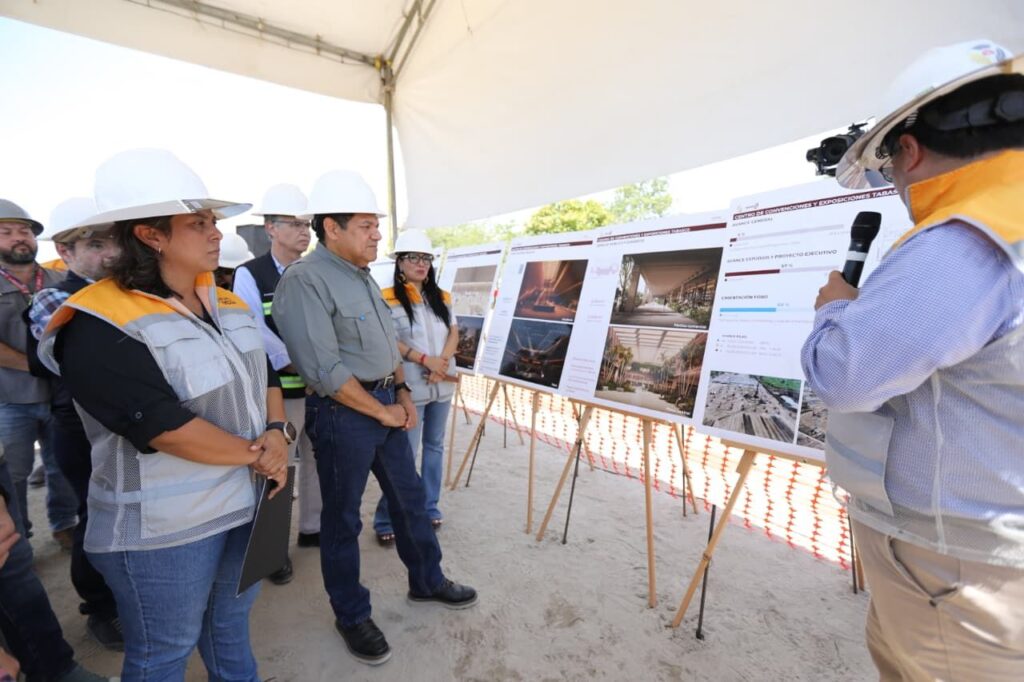Supervisa Gobernador Javier May avances del nuevo Centro de Convenciones