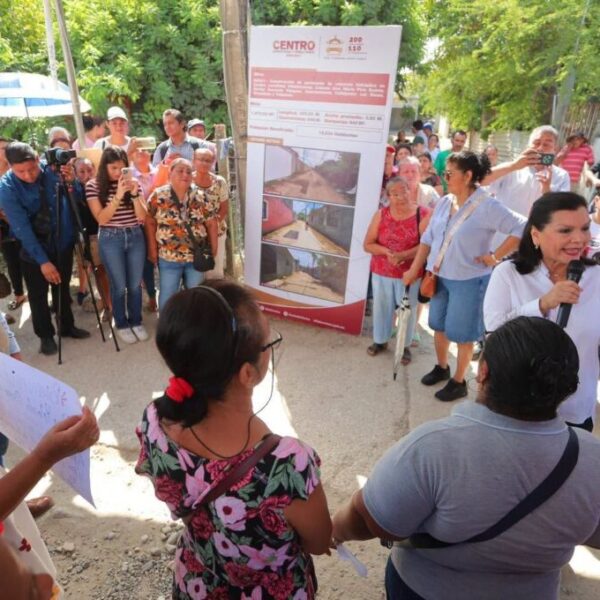 Pone en marcha Yolanda Osuna obras de pavimentación y alumbrado en tres colonias