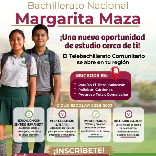 Amplía Secretaría de Educación oportunidades para cursar el bachillerato en cinco municipios