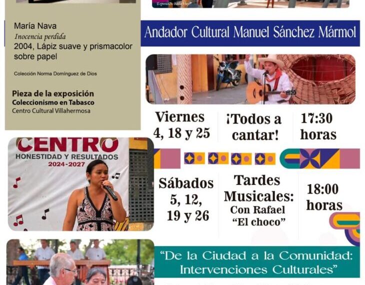 Invita Centro a disfrutar agenda cultural con más de 50 actividades gratuitas en septiembre patrio