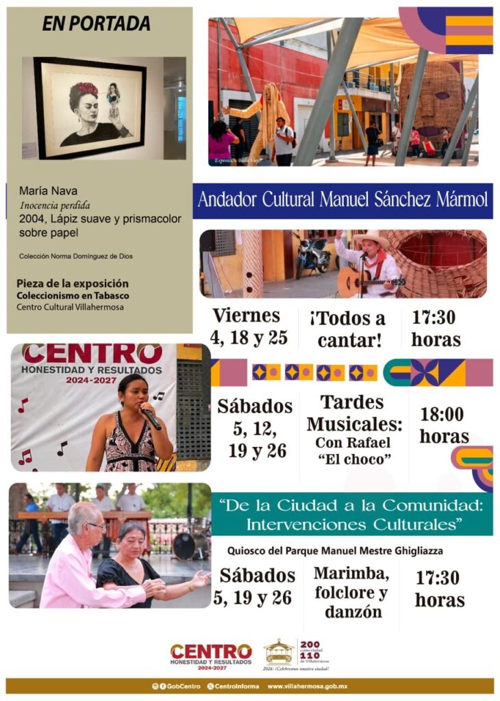 Invita Centro a disfrutar agenda cultural con más de 50 actividades gratuitas en septiembre patrio