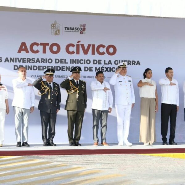 Conmemora Javier May 216 aniversario del inicio de la Independencia de México
