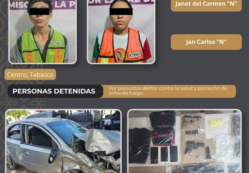 Desarticula la SSPC célula delictiva en el municipio de Centro