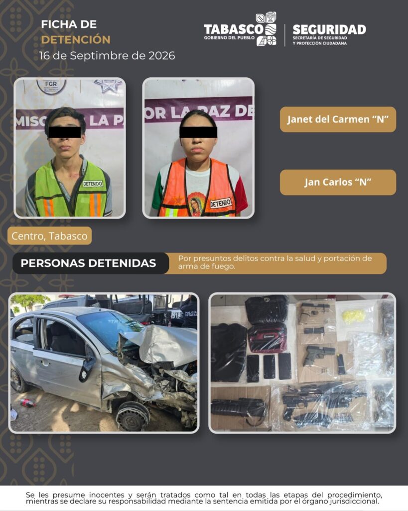 Desarticula la SSPC célula delictiva en el municipio de Centro
