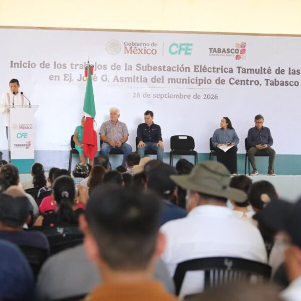 Cumple Javier May con zona indígena Yokot’an: arranca construcción de subestación eléctrica en Tamulté de las Sabanas