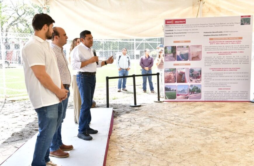Tras 20 años en el abandono, Gobierno del Pueblo rescata centro deportivo de Teapa con 18.3 mdp