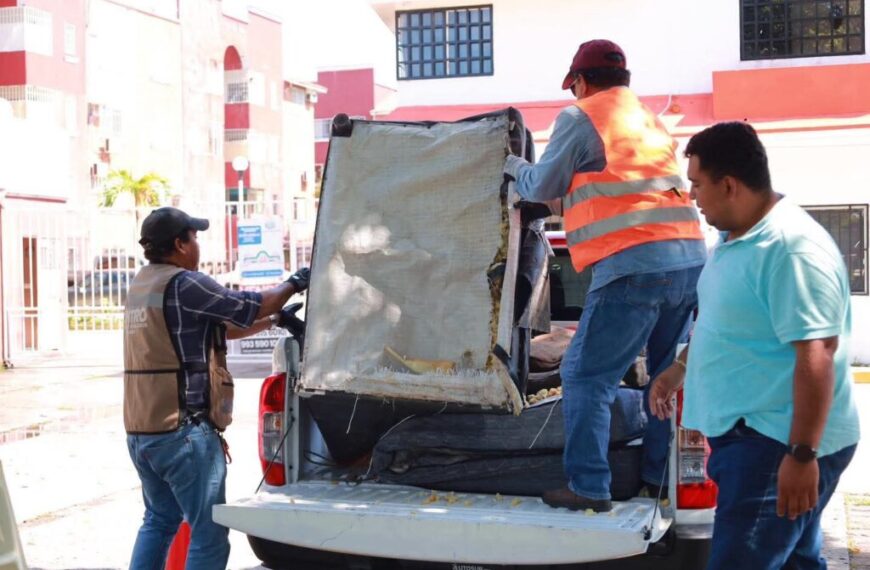 Acumula Centro +Limpio 107 toneladas de objetos voluminosos en cuatro jornadas