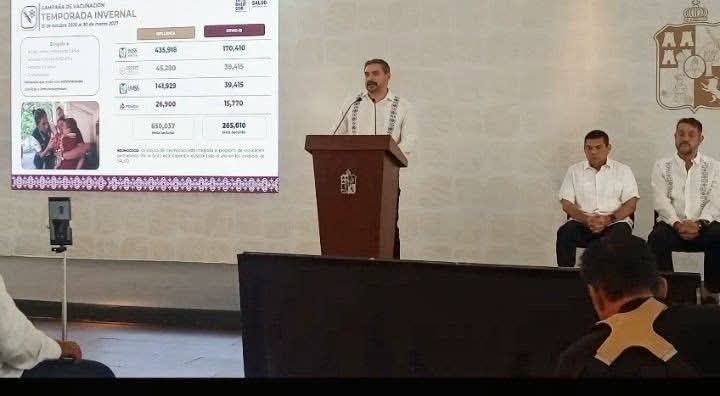Anuncian campaña invernalde vacunación en Tabasco