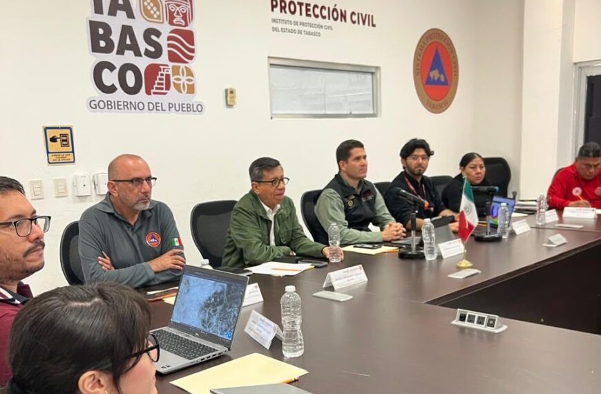 Tabasco fortalece la coordinación preventiva ante los efectos del Frente Frío 2