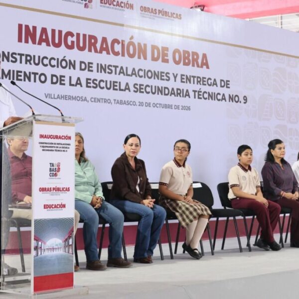 Gobierno del Pueblo transforma la Secundaria Técnica 9 con espacios dignos y seguros para casi mil estudiantes