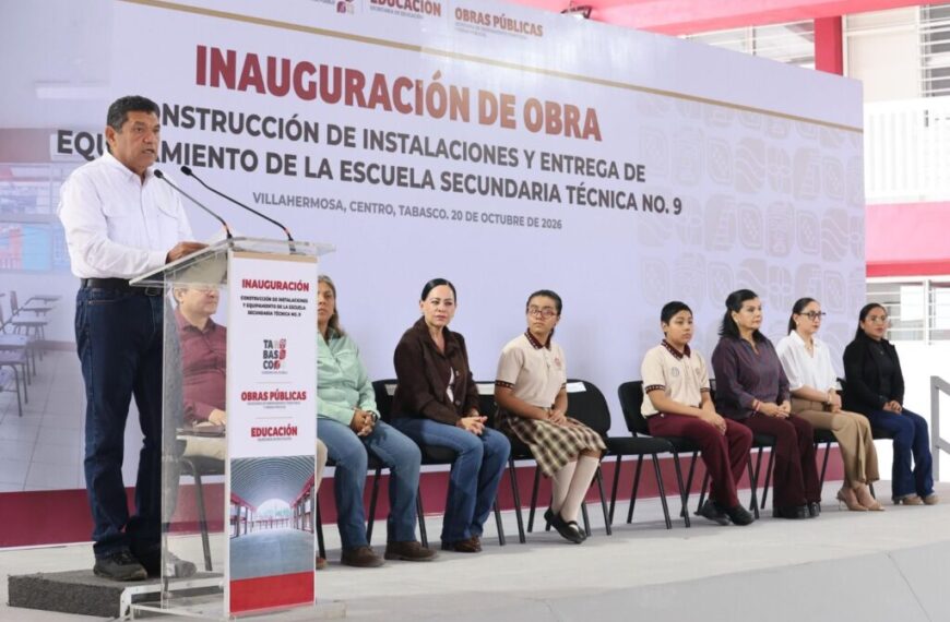 Gobierno del Pueblo transforma la Secundaria Técnica 9 con espacios dignos y seguros para casi mil estudiantes