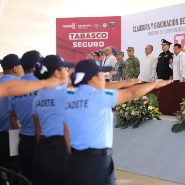 Suma Gobierno del Pueblo a 238 nuevos elementos para fortalecer la paz en Tabasco