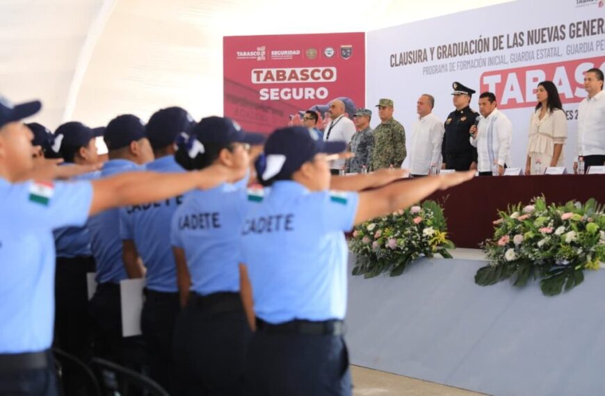 Suma Gobierno del Pueblo a 238 nuevos elementos para fortalecer la paz en Tabasco