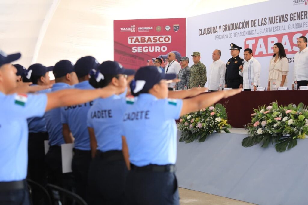 Suma Gobierno del Pueblo a 238 nuevos elementos para fortalecer la paz en Tabasco
