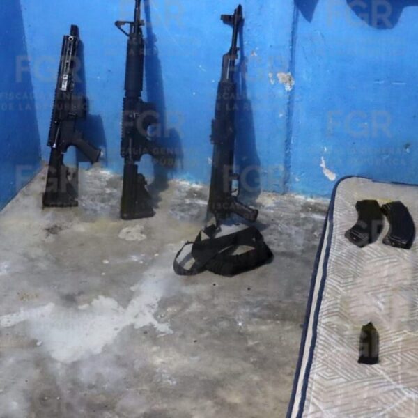 Siete años de prisión a persona por posesión de armas y granadas; FGR