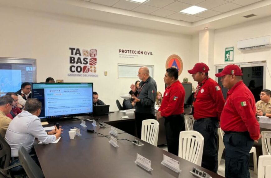 IPCET fortalece la prevención en Tabasco con el Primer Simulacro de Gabinete del COE y la plataforma Tiklayá