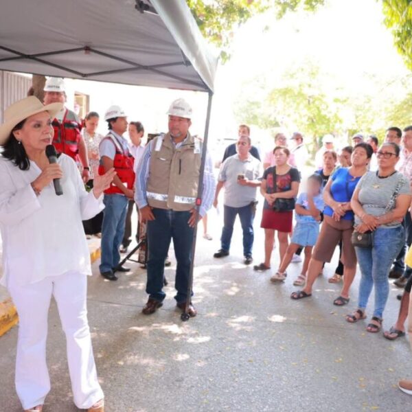 Entrega Yolanda Osuna obras que mejoran la movilidad en las colonias La Manga I y La Manga III