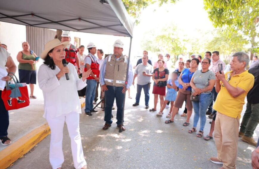 Entrega Yolanda Osuna obras que mejoran la movilidad en las colonias La Manga I y La Manga III